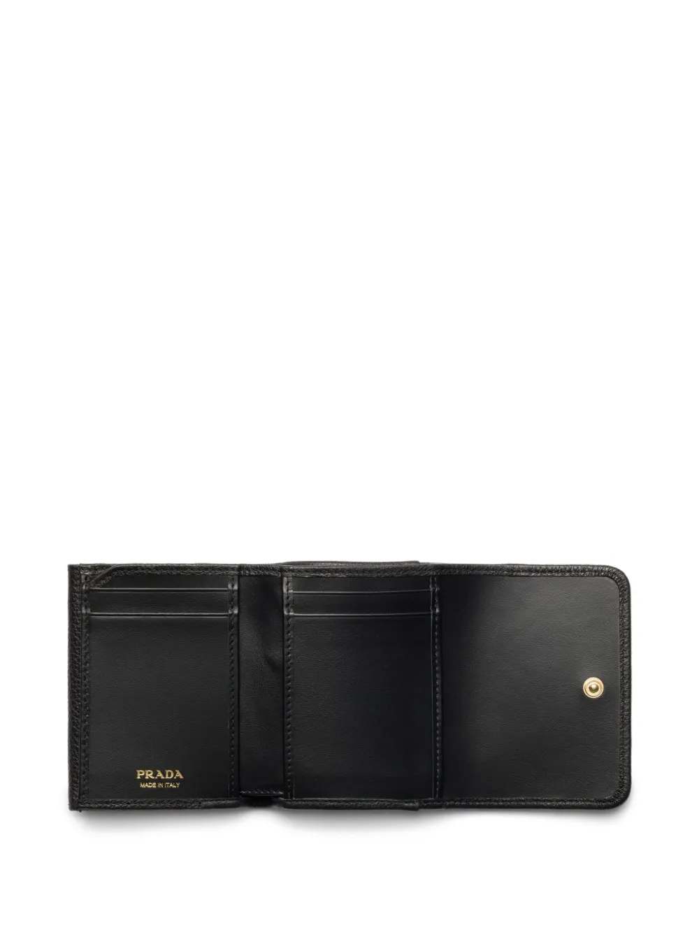 Prada Portemonnee verfraaid met logo Zwart