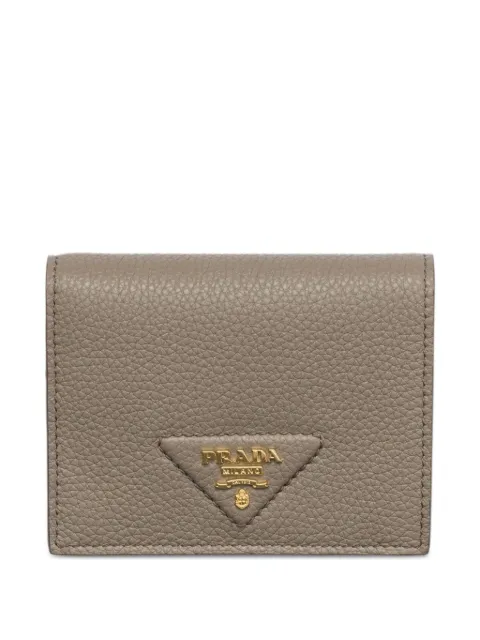 Prada small triangle-logo wallet