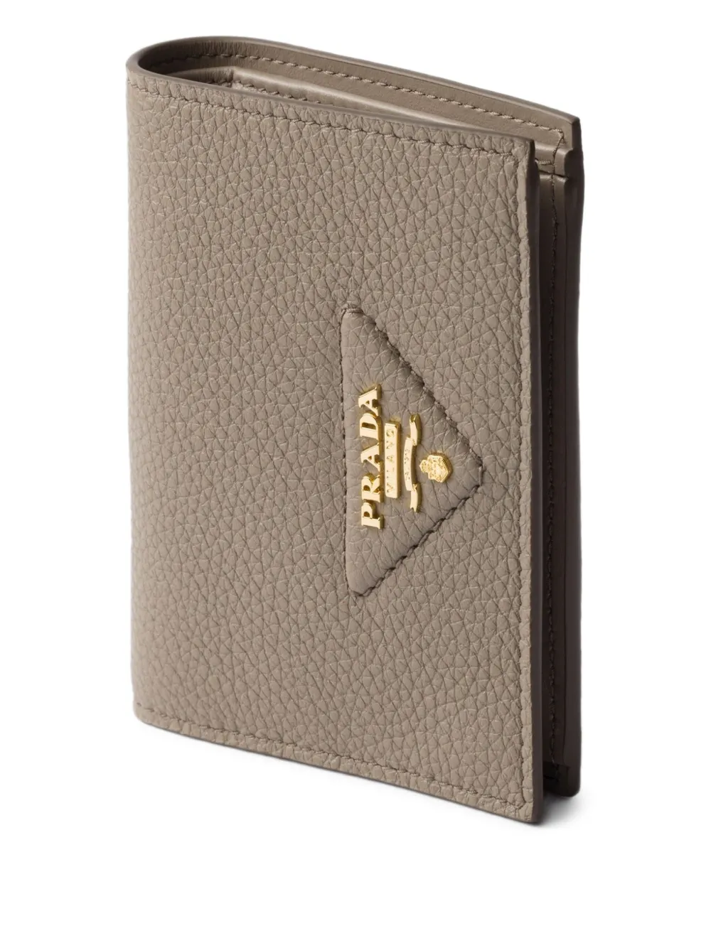 Prada Kleine portemonnee met logo Beige