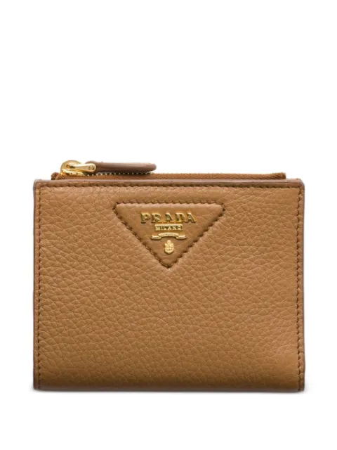 Prada small grained-leather wallet