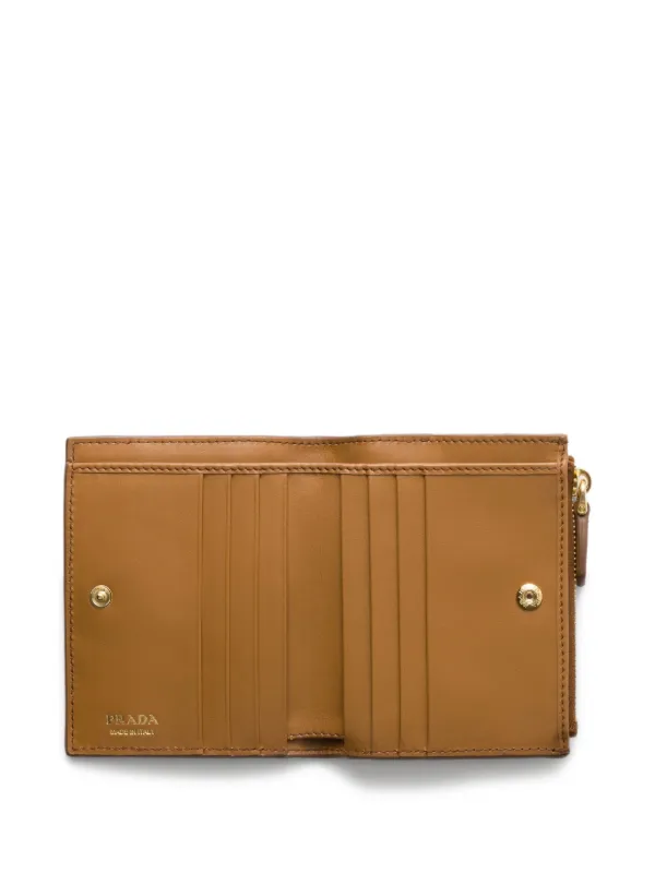 Prada グレインレザー 財布 S | ブラウン | FARFETCH JP