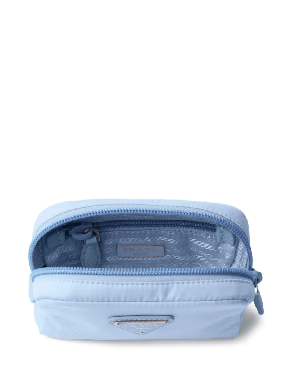Prada Make-up tas met rits Blauw