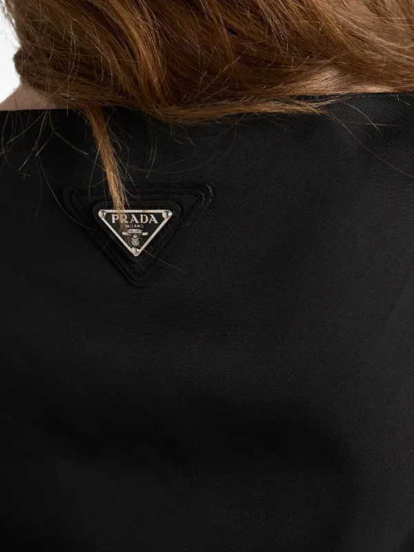Prada ノースリーブ ミニドレス | ブラック | FARFETCH JP