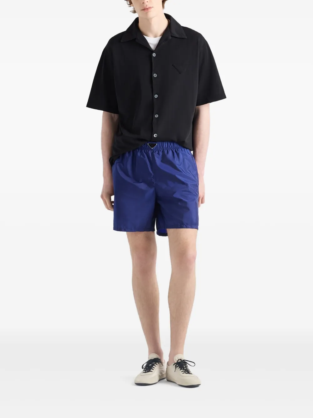 Prada enamel triangle-logo swim shorts | Swim & Board Shorts | Image 2