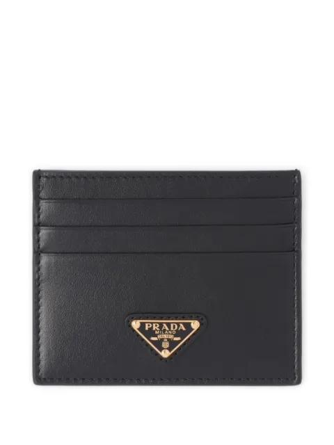 Prada logo-plaque cardholder