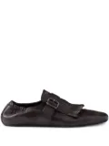Prada fringed monk-strap loafers - Brown