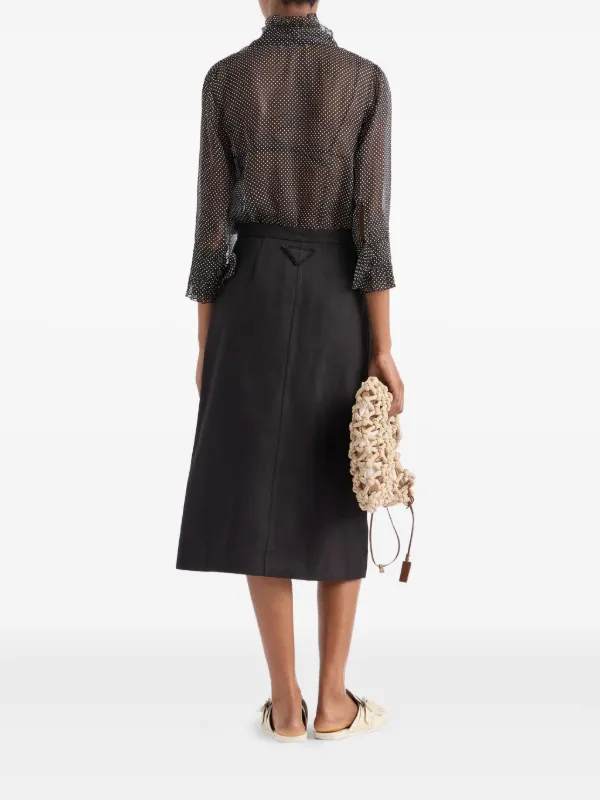 Prada Silk Shirt | Black | FARFETCH