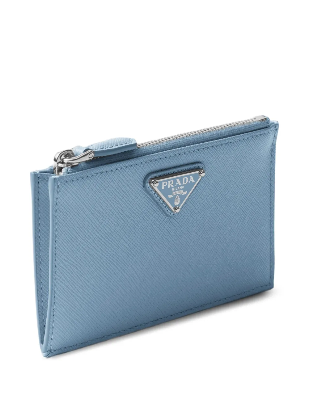 Prada Pasjeshouder met textuur Blauw