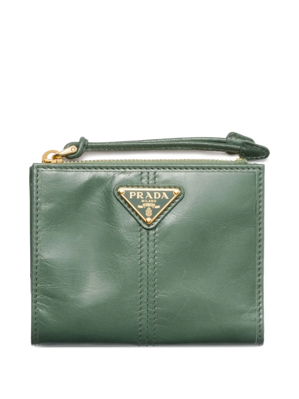 Prada レザー 財布 S - グリーン Prada レザー 財布 S - グリーン