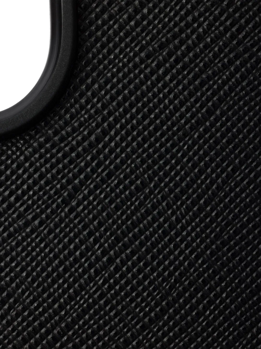 Prada iPhone 16 Pro Max hoesje met textuur Zwart