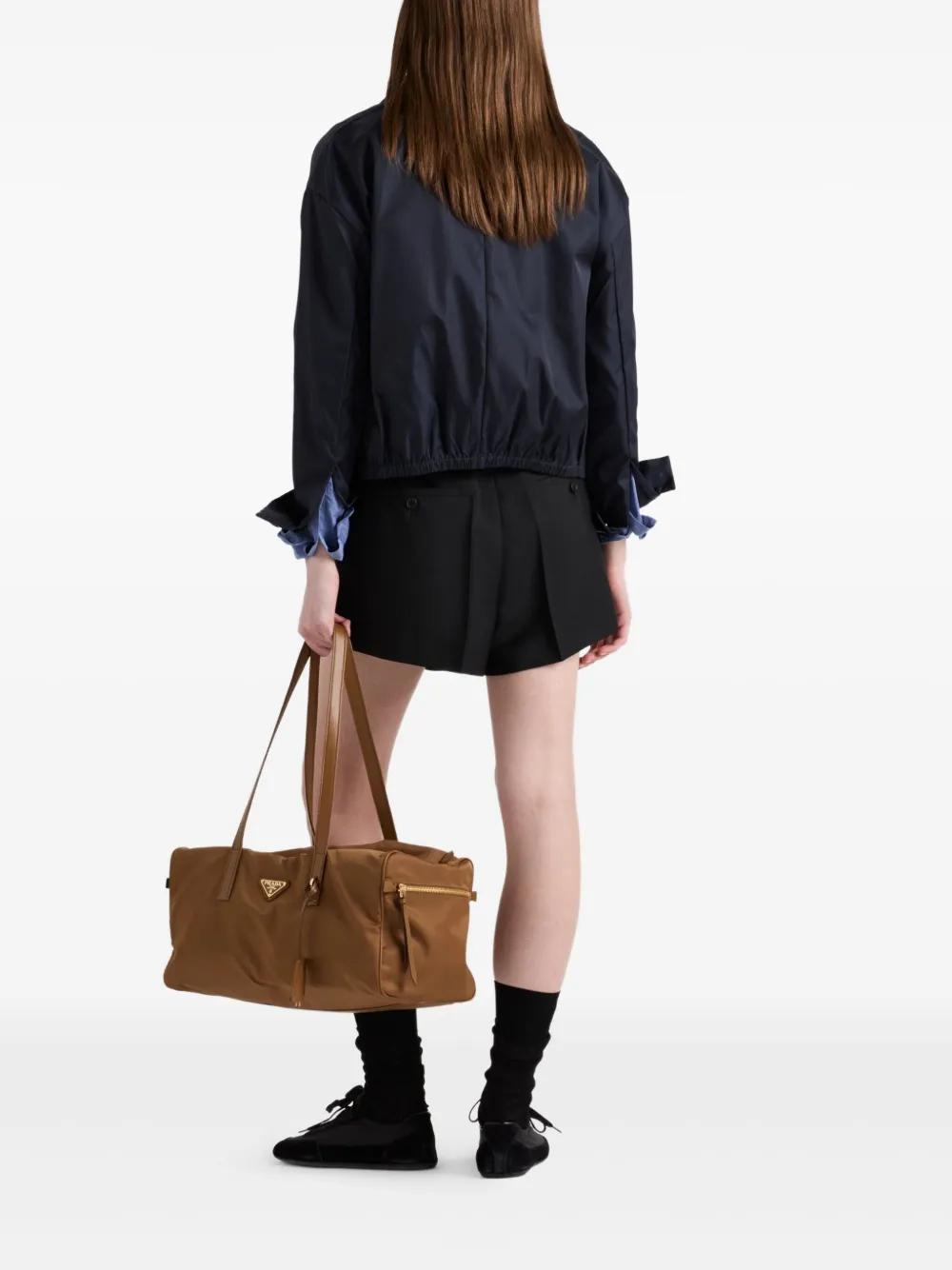 Prada Bomberjack met rits Blauw