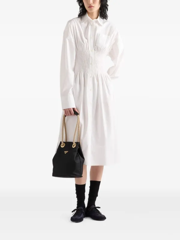 ☆PRADA☆プラダ コットンキャンバスドレス 注目の新作♪【PRADA】コットン キャンバス ドレス