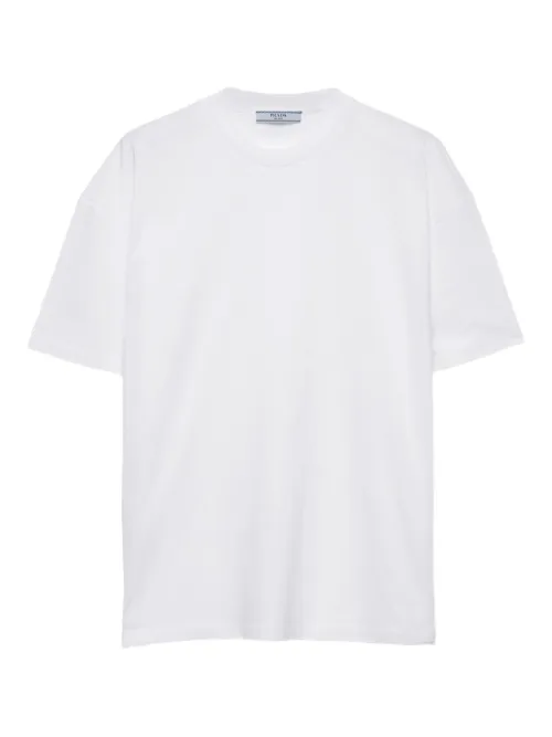 Prada t-shirt en coton - Blanc - Prada - Modalova