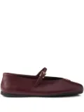 Prada leather ballet flats - Red