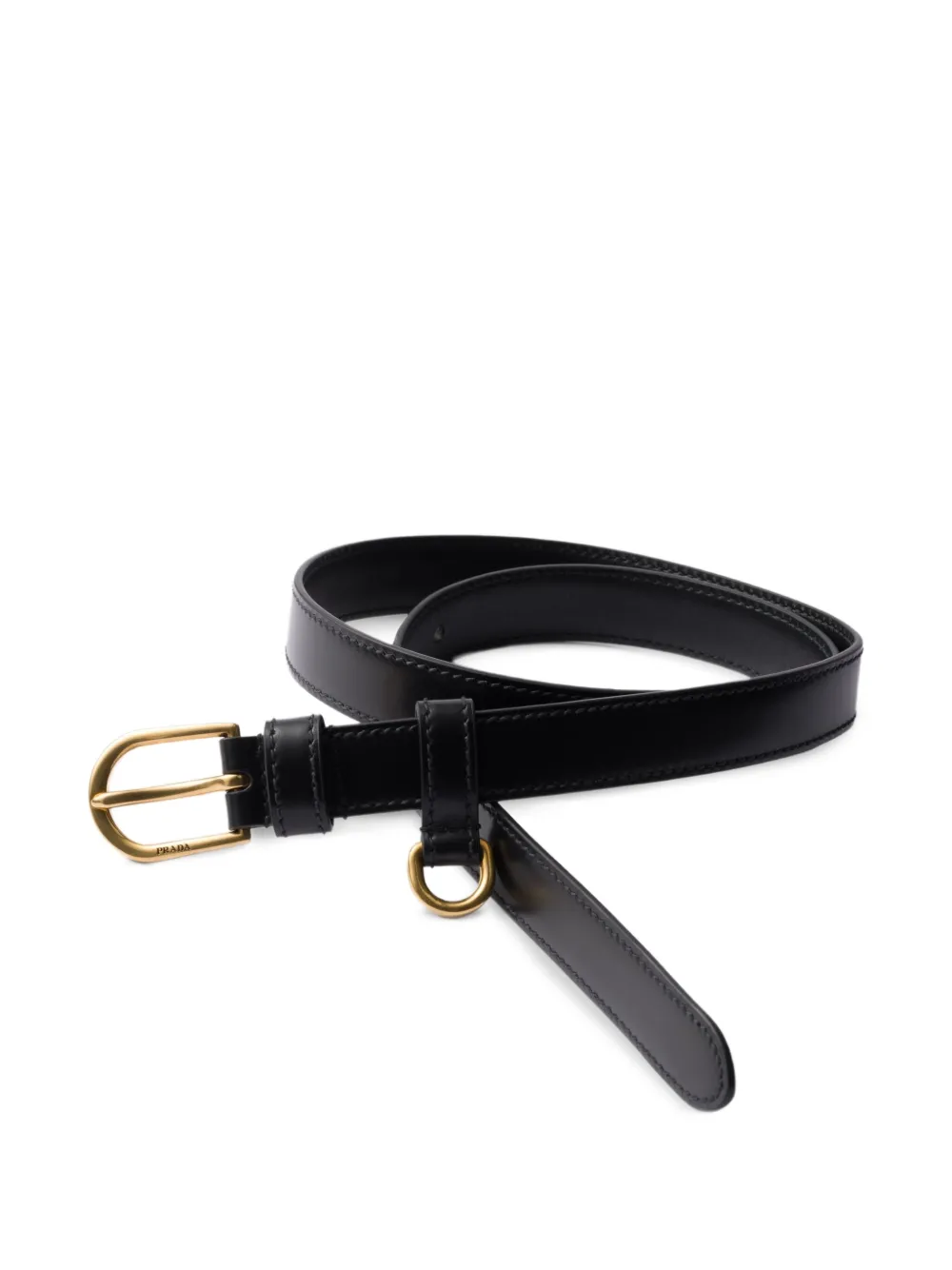 Prada leather belt - Zwart
