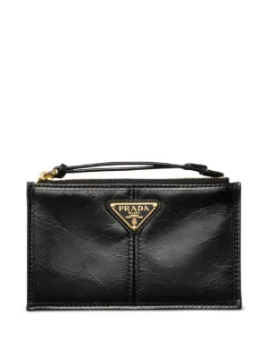 Prada サフィアーノレザーカードケース | ブラック | FARFETCH JP