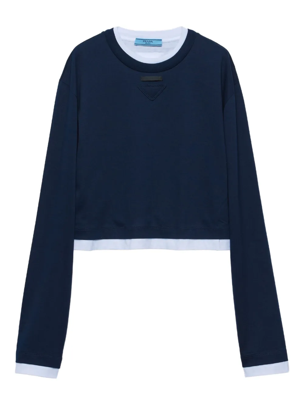 Prada T-shirt met ronde hals Blauw