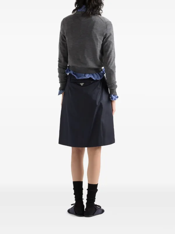 Prada プリーツ スカート | ブルー | FARFETCH JP