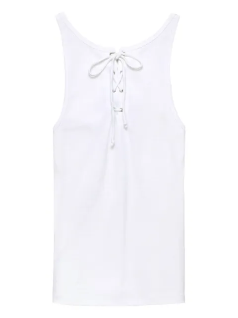 Prada lace-up tank top