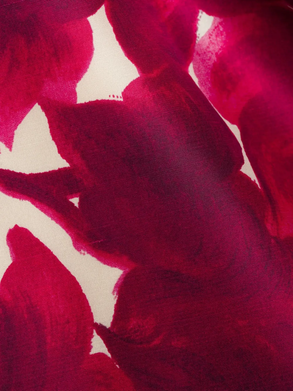 Prada Sjaal met bloemenprint Rood