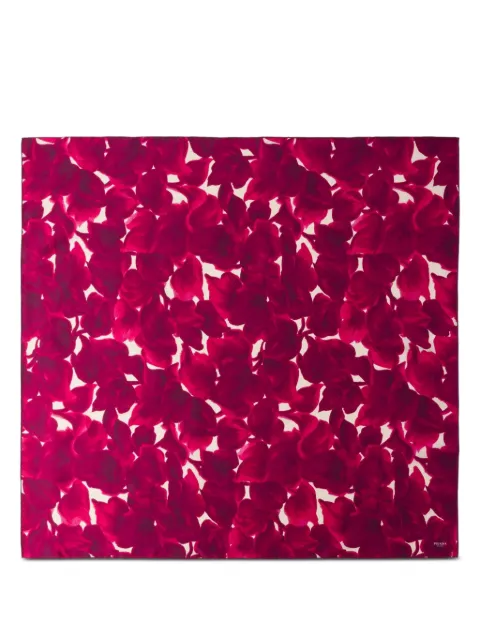 Prada mascada con estampado floral