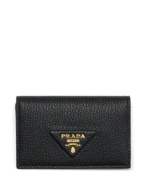 Prada サフィアーノレザーカードケース | ブラック | FARFETCH JP