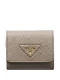 Prada small triangle-logo wallet - Grey