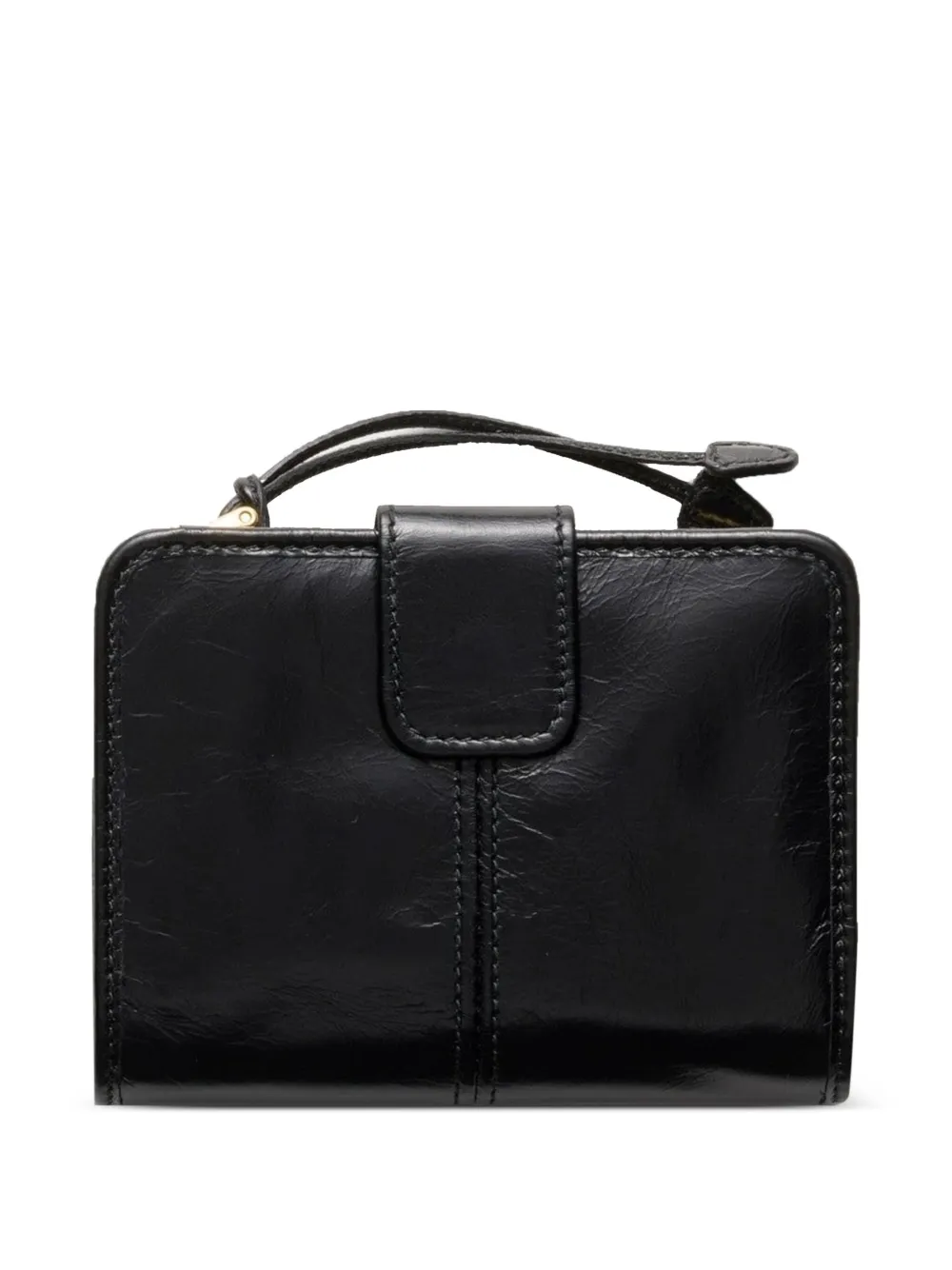Prada Leren portemonnee Zwart