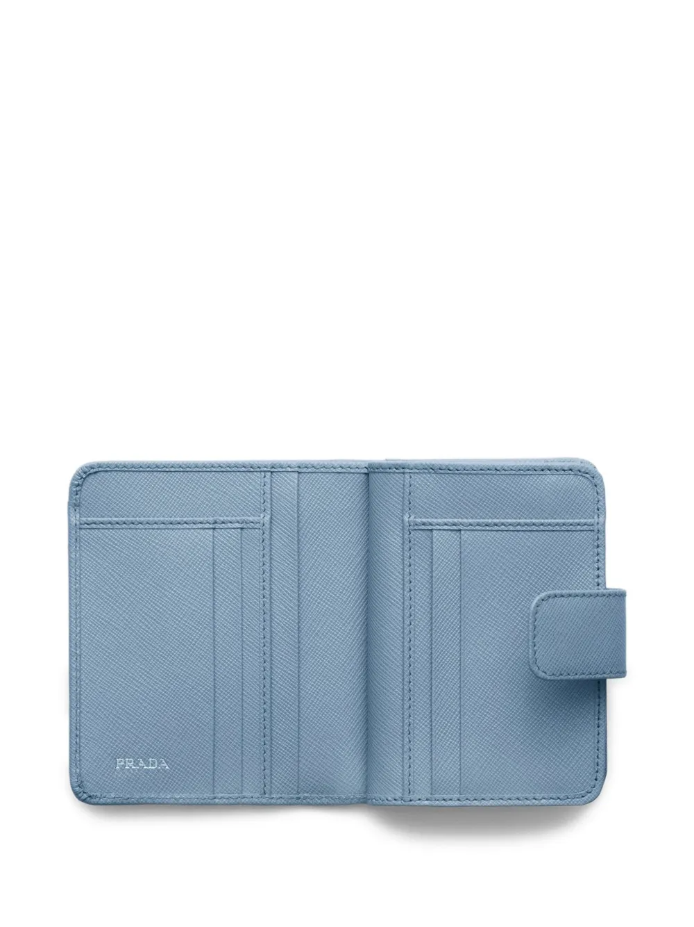 Prada Saffiano leren portemonnee Blauw
