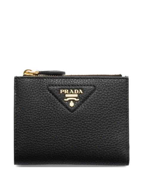 Prada small textured leather wallet