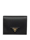 Prada small textured leather wallet - Black