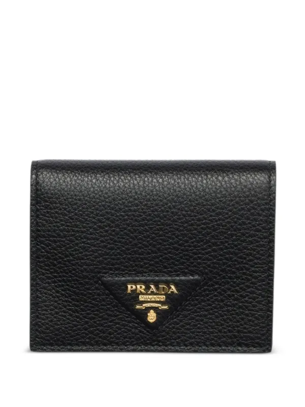 PRADA 財布 プラダ PRADA 財布 二つ折り財布 サフィアーノ ブラック レディース