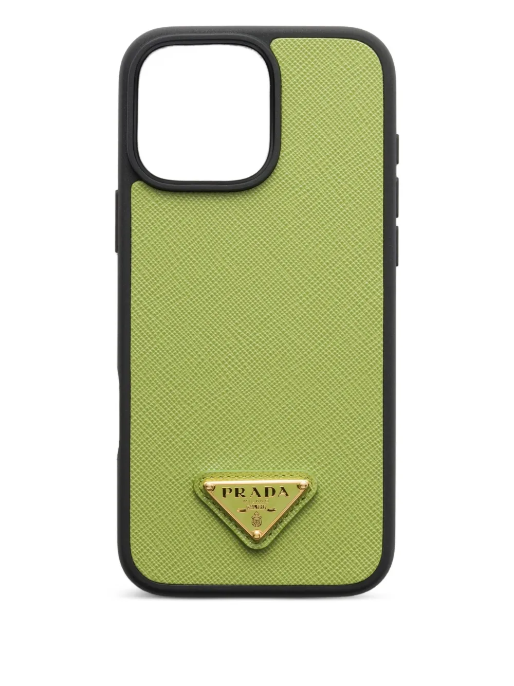 Prada logo-plaque iPhone 16 Pro Max case | Green | Image 1