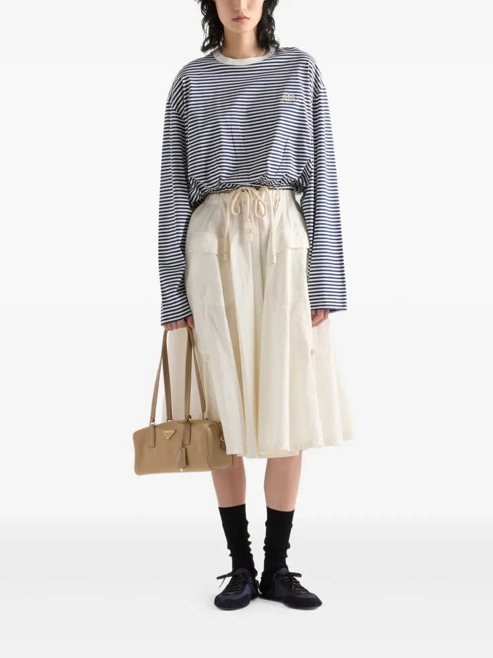 Prada Gestreepte top Blauw