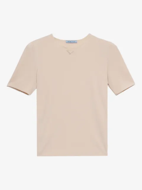 Prada triangle-logo T-shirt