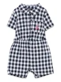 guess kids checked shorts set - Blue