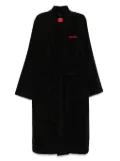 HUGO cotton bath robe - Black