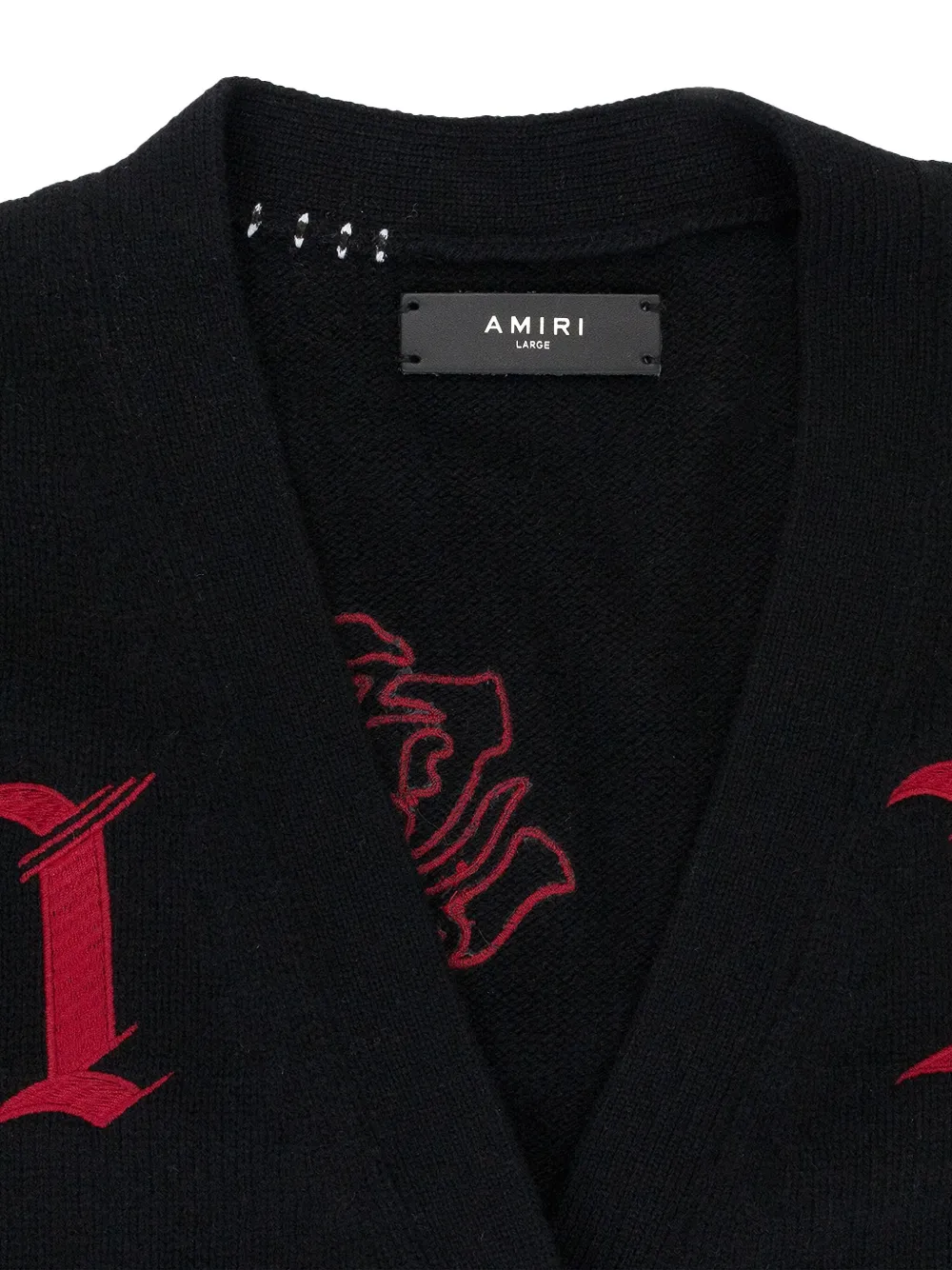 AMIRI cárdigan con aplique de rosa | Cárdigans | Image 2