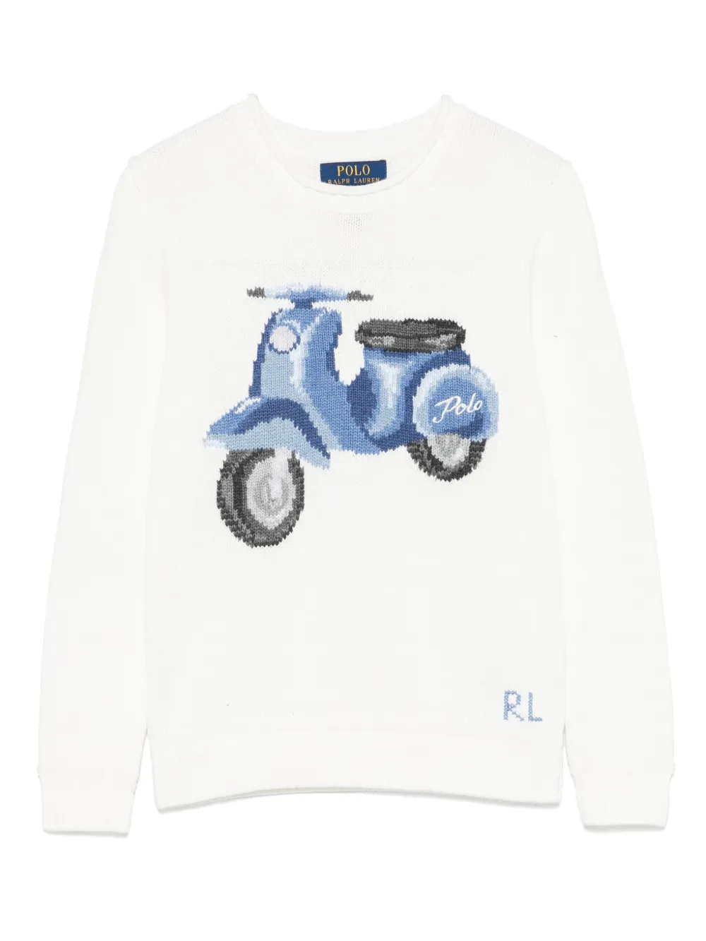 POLO RALPH LAUREN KIDS Trui met jacquard Wit