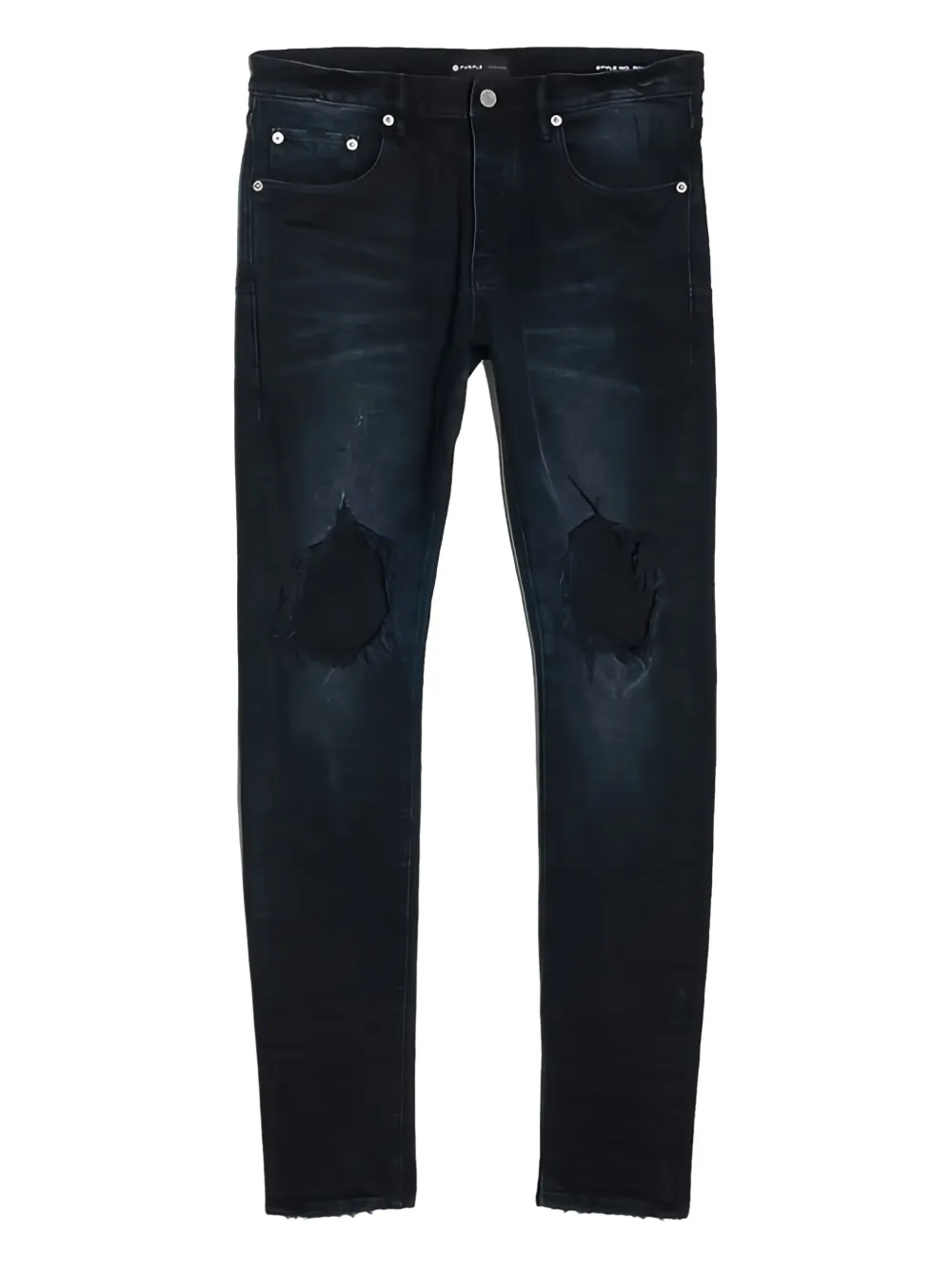 Purple Brand ripped-detail jeans Blauw