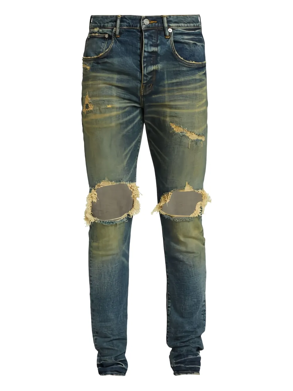 Purple Brand Jeans con effetto vissuto - Blu