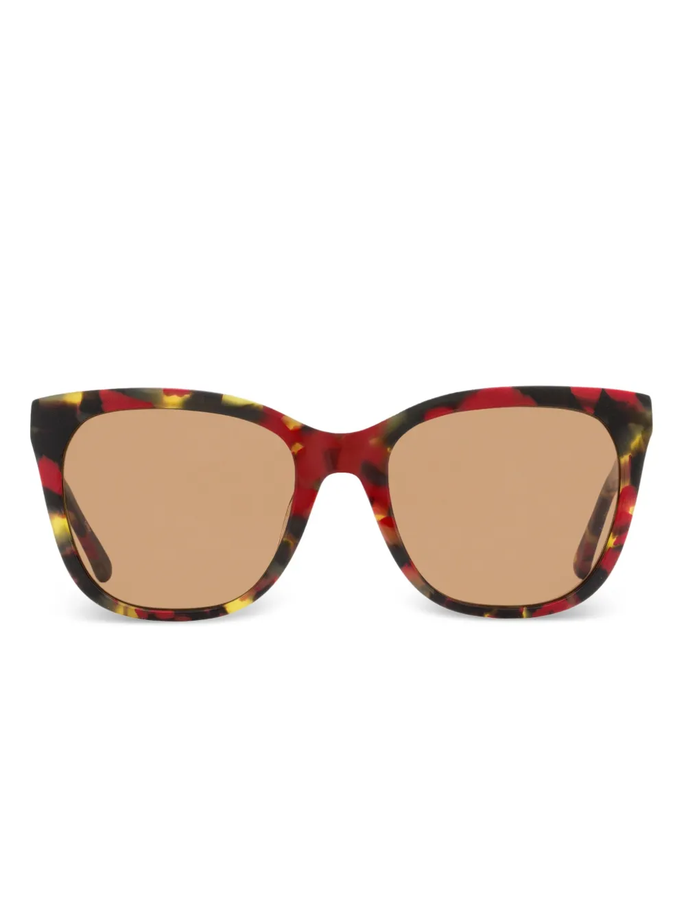Diane Von Furstenberg The Diane Square-frame Sunglasses In Red