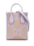 Gucci Pre-Owned 2016-2024 Mini Jumbo GG Canvas Interlocking G satchel - Purple