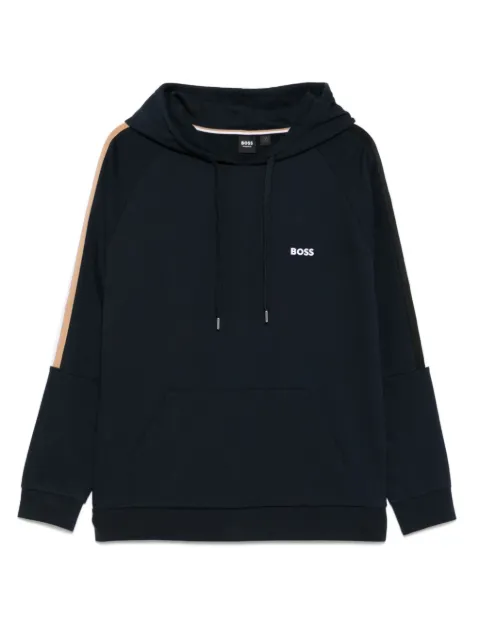 BOSS logo-embroidered hoodie
