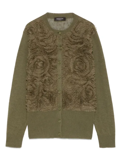 Fabiana Filippi tulle-detail cardigan