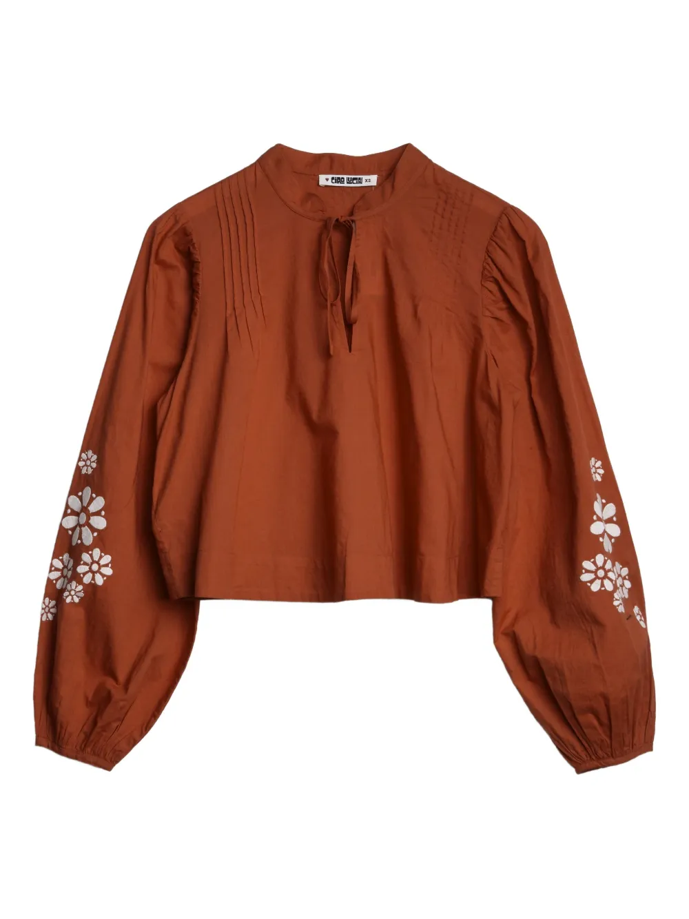 Ciao Lucia  Slam floral-embroidered blouse | Red | Image 1