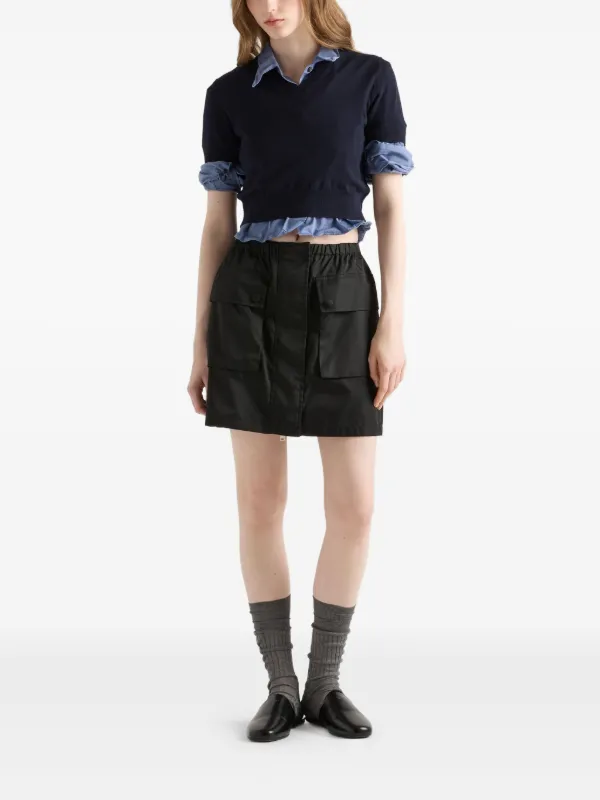 【希少】PRADA プリーツ ラップ ミニスカート ファッション通販 ファッション 【希少】PRADA プリーツ ラップ