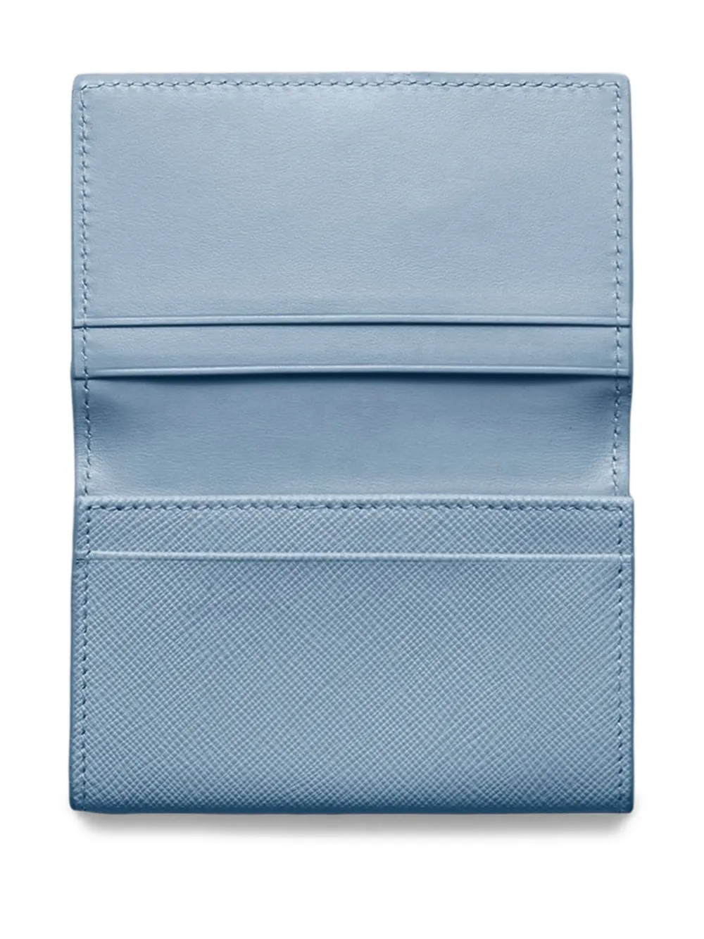 Prada Pasjeshouder van saffiano leer Blauw