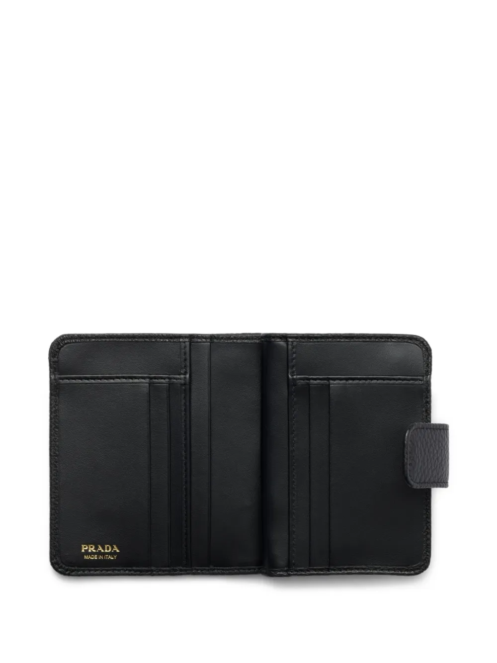 Prada Leren portemonnee Zwart