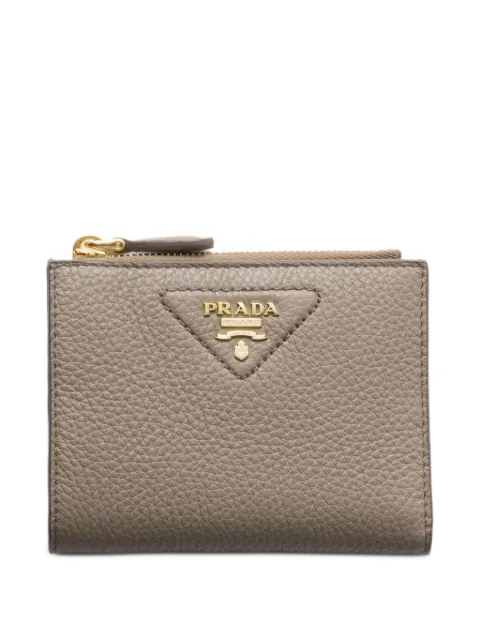 Prada cartera pequeña de piel granulada